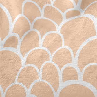 Orange Fish Scales Minky
