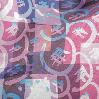 Psychedelic Mosaic Minky