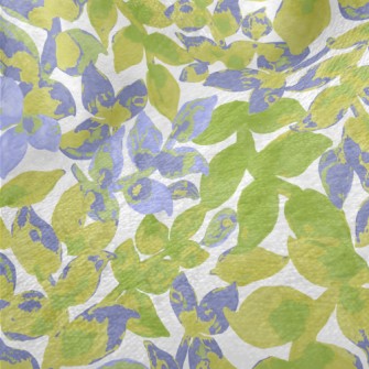 Hand Drawn Watercolor Plants Minky