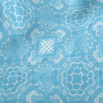 Blue Kaleidoscope Minky