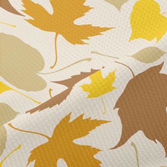 Colorful Fallen Leaves Silhoue Piqué