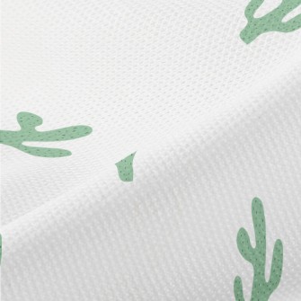 Hand Drawn Cactus Piqué