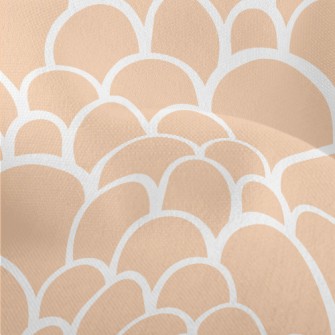 Orange Fish Scales Lightweight Performance Linen