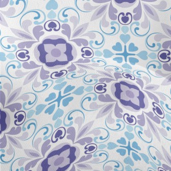 Blue And Purple Kaleidoscope Lightweight Performance Linen