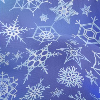 Winter Snowflakes Pattern Lightweight Performance Linen