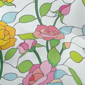 Rose Window Glass Lightweight Performance Linen