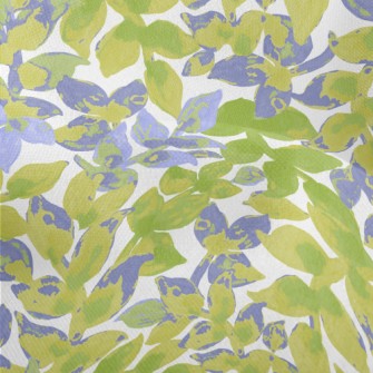 Hand Drawn Watercolor Plants Lightweight Performance Linen