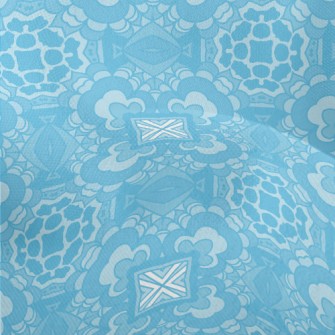 Blue Kaleidoscope Lightweight Performance Linen