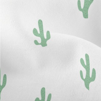 Hand Drawn Cactus Lightweight Performance Linen