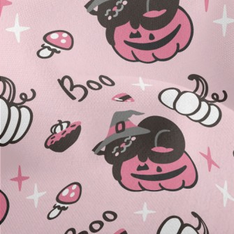 Black Cat And Pumpkin Lightweight Performance Linen