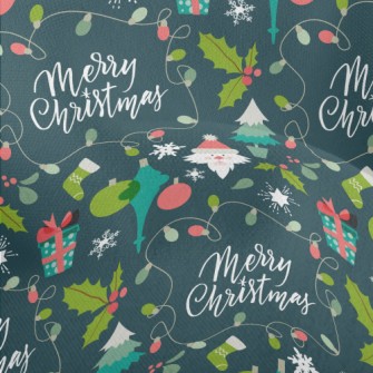 Merry Christmas Lightweight Performance Linen
