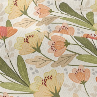 Retro Floral Pattern Modern Jersey