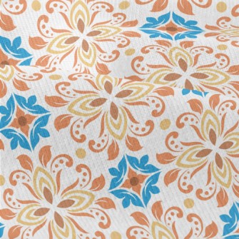 Retro Colored Flowers Modern Jersey