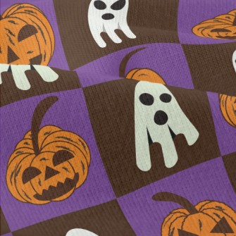 Plaid Ghost Pumpkin Modern Jersey