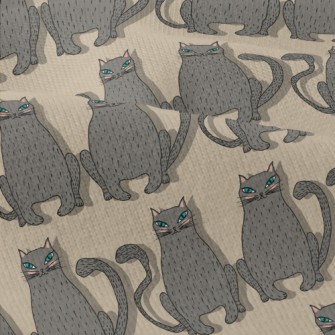 Hand Drawn Blue Eyed Cat Modern Jersey