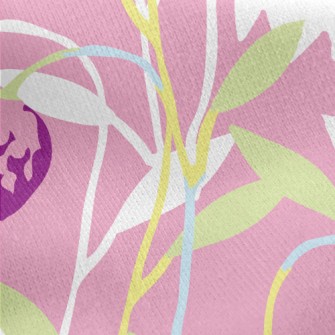 Painted Tulips Jersey Backed Fleece