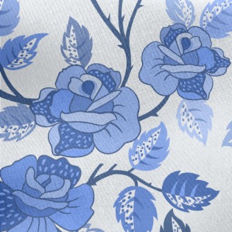 Blue Rose Jersey Backed Fleece