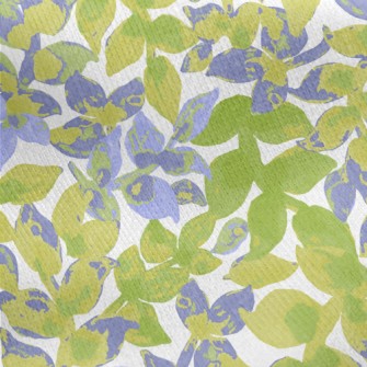 Hand Drawn Watercolor Plants Jersey Backed Fleece