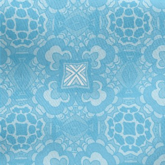 Blue Kaleidoscope Jersey Backed Fleece