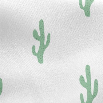 Hand Drawn Cactus Jersey Backed Fleece