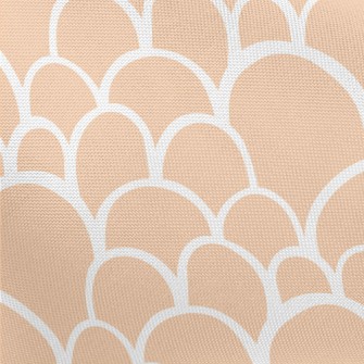 Orange Fish Scales Pongee