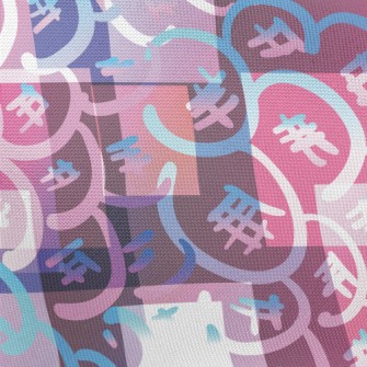 Psychedelic Mosaic Pongee