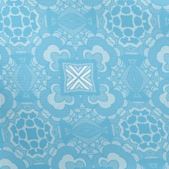 Blue Kaleidoscope Pongee