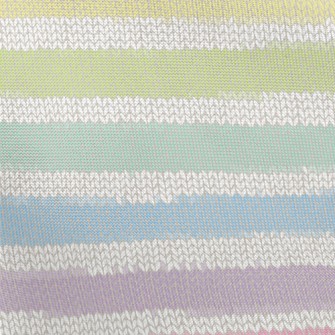 Rainbow Faux Knit Pattern Pongee
