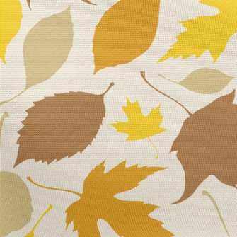 Colorful Fallen Leaves Silhoue Pongee