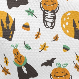 Cute Halloween Pumpkin Pongee