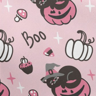 Black Cat And Pumpkin Pongee