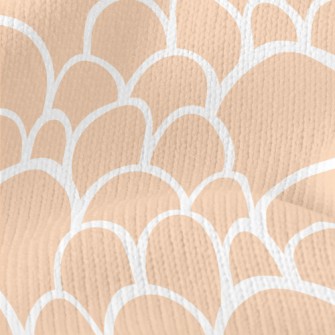 Orange Fish Scales Stretch Jersey