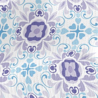 Blue And Purple Kaleidoscope Stretch Jersey