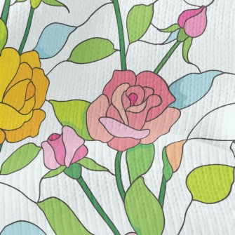 Rose Window Glass Stretch Jersey