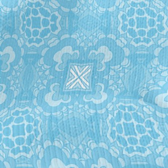 Blue Kaleidoscope Stretch Jersey