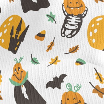 Cute Halloween Pumpkin Stretch Jersey