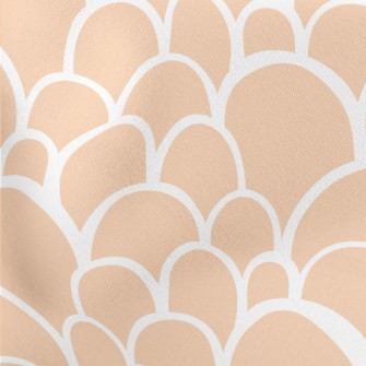 Orange Fish Scales Lightweight Cotton Poplin