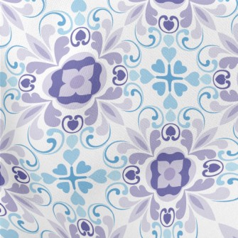 Blue And Purple Kaleidoscope Lightweight Cotton Poplin