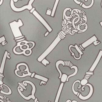 Vintage Keys Lightweight Cotton Poplin