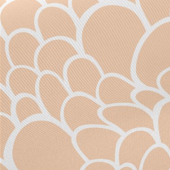 Orange Fish Scales Midweight Cotton Poplin