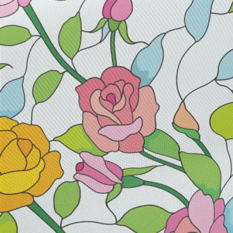 Rose Window Glass Midweight Cotton Poplin