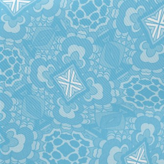 Blue Kaleidoscope Midweight Cotton Poplin