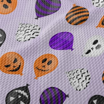 Halloween Balloons Birdseye Piqué