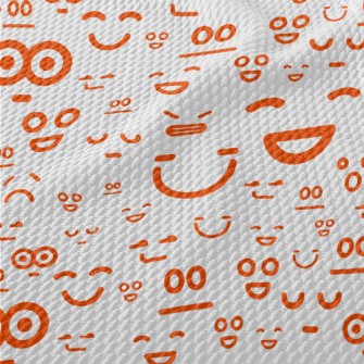 Funny Emoticons Birdseye Piqué