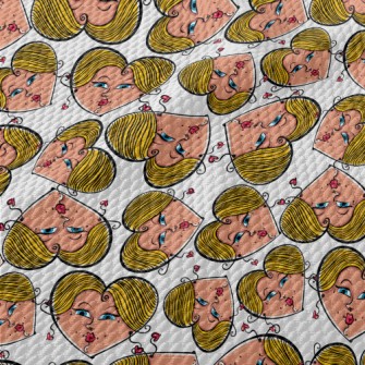 Love Face Woman Birdseye Piqué