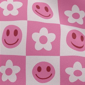 Friendly Smiles And Flowers Chiffon