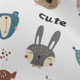 Happy Forest Animals Chiffon