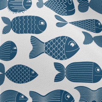 Deep Sea Fish Pattern Chiffon