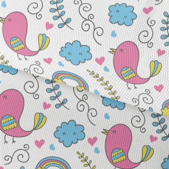 Colorful Graffiti Bird Waterproof Oxford