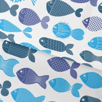 Cartoon Fish Pattern Waterproof Oxford